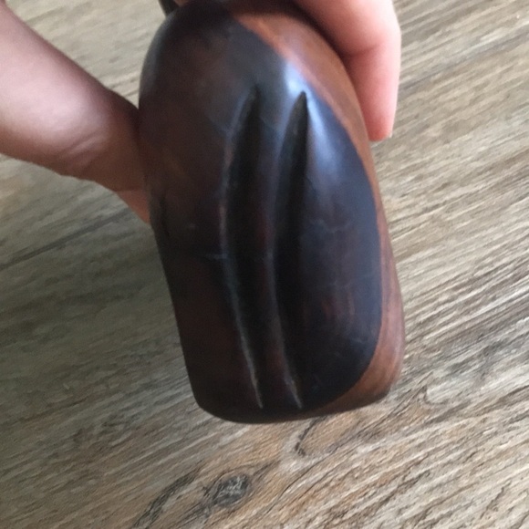 VTG Mid century modern hand carved wooden cat sculpture. Retro MCM - Picture 4 of 10